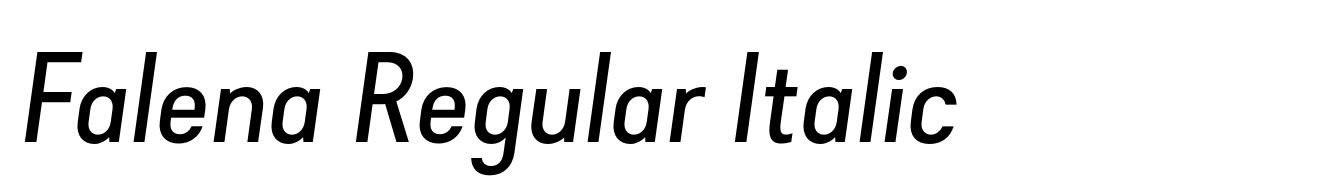 Falena Regular Italic